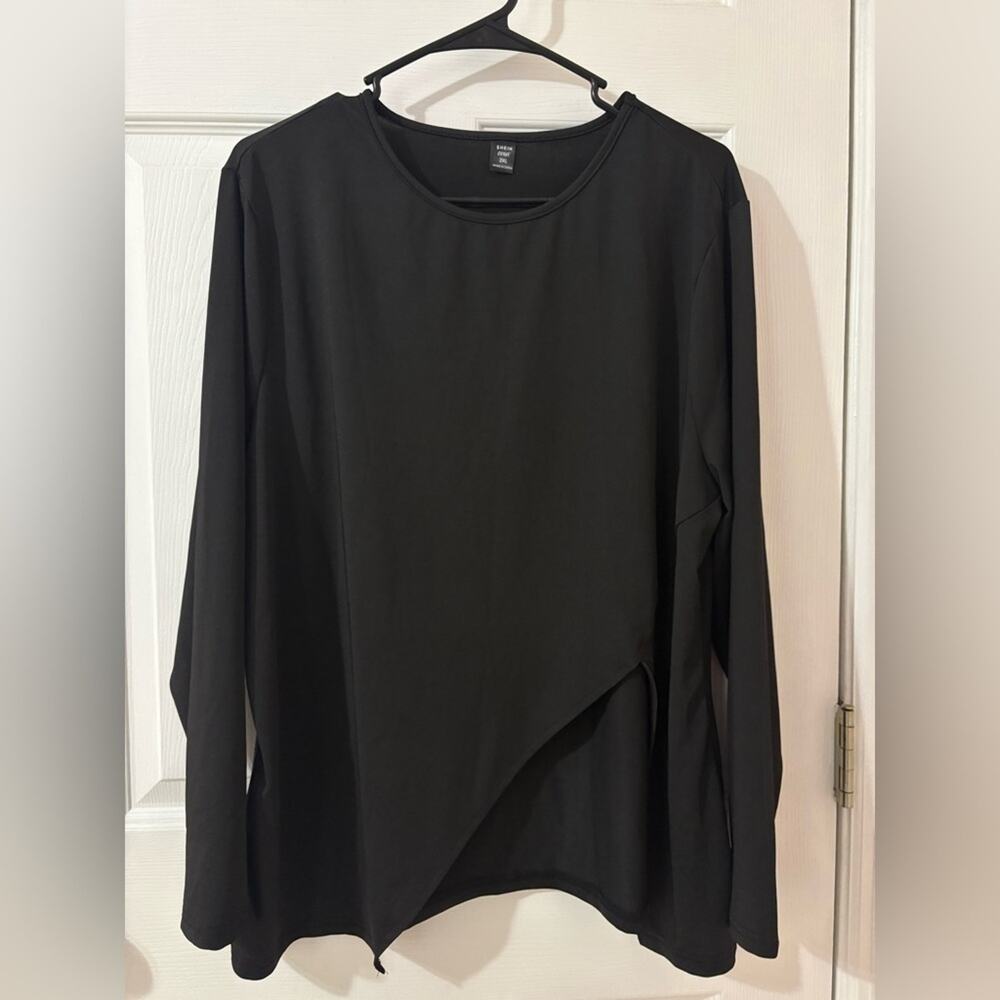 SHEIN black long sleeve top XXL
